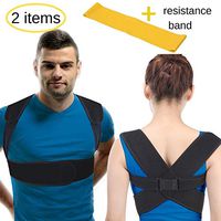 BodyMoves Back Posture Corrector for women & men- figure 8 back brace support for better back and lower back pain relief- premium upper back corrective therapy keep back straight under shirt (REG)