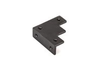 Richelieu Hardware - BP954278900 - Traditional - Decorative Corner Bracket for Barn Door - 9542 - Forged Iron Matte Black Finish