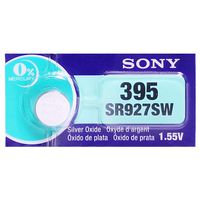 Sony 395 (SR927SW) 1.55V Silver Oxide 0%Hg Mercury Free Watch Battery (9 Batteries)
