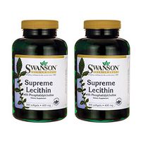 Swanson Supreme Lecithin with Phosphatidylcholine 300 Sgels (2 Pack)