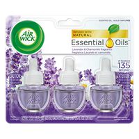 Air Wick Scented Oil Air Freshener, Lavender and Chamomile Scent, Triple Refills, 0.67 oz (Pack of 8)