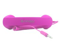 SANOXY Phone Retro Handset (3.5mm) Mic Retro POP Cell Phone Handset for Mac iPhone Ipad,Nokia Gift Item (Pink Standard)