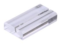 Displays2go Desktop Business Card Holders, Single Pocket Displays up to 5 Cards, Name Plates for Tabletops, Clear Acrylic - Set of 24 (ACR2375)