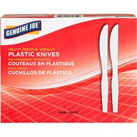 Genuine Joe 10431CT Heavyweight Disposable Knives Knife, White