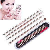 Ywoow New 4Pcs Pimple Blemish Blackhead Acne Extractor Remover Tool Needles, 4Pcs Acne Needle Heads Blackhead Remover Pimple Extractor
