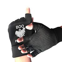 Women/Men Boo Felicia Funny Halloween Fingerless Gloves for Arthritis & Carpal Tunnel Pain Relief