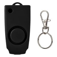 120dB Personal Alarm,Women Security Alarm Llavero del Sistema de Alarma de Emergencia de Seguridad de Alarma Personal de 130dB para Hombres Mujeres niños Estudiantes con baterías(Negro)