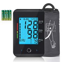 Blood Pressure Monitor Cuff Upper Arm. ALPHAGOMED 8.66"-16.5" Large Cuff. Blood Pressure Machine Automatic BP Monitor. Large LCD Display 2-Users 180-Readings. FDA Approved