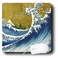 3dRose 8 x 8 x 0.25 Inches Image of Famous Japanese Wave Painting Mouse Pad (mp_163288_1)