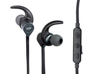 Monoprice Wireless Bluetooth in Earphones - Black with Built-in Mic, CVC 6.0, Smart Magnetic, IPX4 Rating