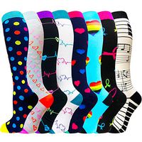 Compression Socks for Women & Men(1/3/7/8 PACK) - Best for Running,Medical,Nurse,Travel,Cycling-20-30mmHg