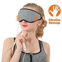 Manfiter Eye Massager with Heat, Eye Massage Heated Eye Mask 2 in 1 3D Structure Eye Relief Waterproof Fabric 1 Minute Speed Hot, Light Soft Portable for Sleeping, Dry Eye, Blepharitis, Stye and MGD