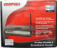 Compusa 54 Mbps Wireless G Broadband Router