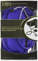 Prestige Medical Premium Aneroid Sphygmomanometer Dualhead Kit, Royal