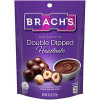 Brach's Milk Chocolate Double Dipped Hazelnuts, 4.3 Ounce, Pack of 8