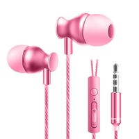 Corsion 3.5mm in Ear Stereo Headphone Headset Super Bass Music Metal Earphone Earbuds (Rose Gold)