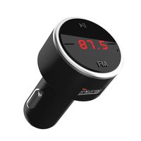 hongxinq Dual USB Fast Charger, Wireless Bluetooth 5.0 FM Transmitter Car MP3 Music Player QC3.0 USB Car Charger