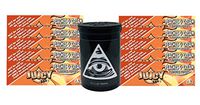 Herb Airtight Container Fresh Kettle with Juicy Jay's Peaches & Cream 1.25 Flavored Hemp Rolling Papers 10 Count DC Crafts Nation- Illuminati