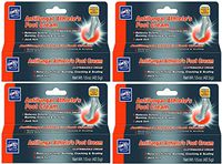 Set of 4 Lucky Super Soft Antifungal Athlete's Foot Cream - 1.5 Ounce Bottles - Ultimate Relief for Burning, Itching, and Cracking! (4)