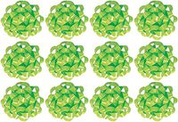 PMU Gift Bows Confetti, Large, Lime Green (12/Pkg) Pkg/1