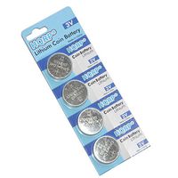 HQRP 4-Pack Coin Li-Ion Battery for 2008-2010 Touring Harley Davidson Security System + HQRP Coaster