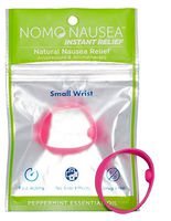 NoMo Nausea Instant Relief Small Pink Aromatherapy Anti-Nausea Bands with Acupressure