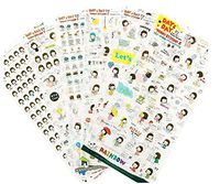 12 Sheets Funny Decorative Stickers for Diary/Scrapbook/Album, Random Style