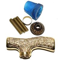 Men Derby Cane Walnut Maple | Decorative Defence Victorian Peweter Solid Brass Handle -Affordable Gift! Item #HAR-9112407 | Walking Sticks Men & Women