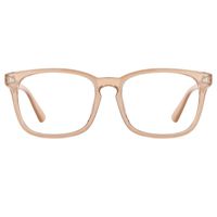 TIJN Blue Light Blocking Glasses Square Nerd Eyeglasses Frame Anti Blue Ray Computer Game Glasses (Burlywood)