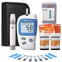 BGMKE Blood Glucose Monitoring Kits Diabetes Monitor Kit Blood Sugar Monitoring Monitoring Kit with 50 Codefree Test Strips + 50 Lancets for US Diabetics - in mmol/L