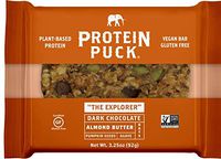 Protein Puck Bar, Dark Chocolate Almond, Gluten Free, Vega, Non GMO, Fiber, Non-Dairy, 16 ct Case