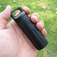 Tsptool Outdoor Survival Equipment EDC Sealed Tank Waterproof Medicine Bottle Pill Box