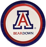 Mayflower Distributing Company 55013 10 Count University of Arizona Plates, 9", Multicolor