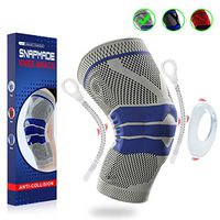 Snapmade Knee Brace Compression Sleeve - Scientifically Design Knee Pads Support for Meniscus Tear and Arthritis Relief, Professional Knee Sleeves, Knee Braces for Men and Women - Single Wrap-L