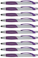 Lexus Stylus Pen, 2 in 1 Capacitive Stylus & Ballpoint click Pen with Comfort Grip For Universal touchscreen Devices,Tablets,iPad, iPhone 6,6 Plus, iPod, Android, Samsung Galaxy (Box of 10, Purple)