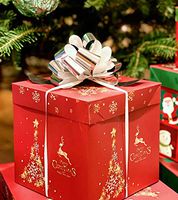 20 PCS Pull Bow,Large Metallic Silver Wrap Pull Bows 4.7" Wide, Silver Ribbon Big Pull Flower Bows for X-mas , (Metallic Silver)