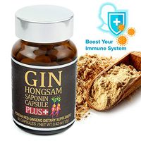 Immune System Booster with Red Ginseng - BTGIN Gin Hongsam Saponin Plus | Immunity Booster Supplements for Men and Women | Boost Energy, Focus - 60 Red Ginseng Capsules