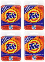 Tide Travel Sink Packets 3ct Laundry Detergent for Hiking, RV, Camping, Backpacking, Outdoors, International (Pack of 4)