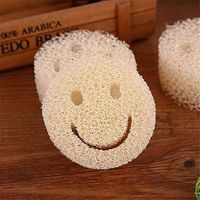 Motop 5Pcs Smiley Cleaning Sponge Multi-Purpose Scrub Sponges for Kitchen,Kitchen Household Cleaning Sponges Dishwashing Sponge Brush