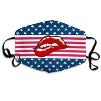 Lips PrintedDust Mouth Adjustable Windproof Ear Loops Breathable Reusable Face for Kids Teens Men Women