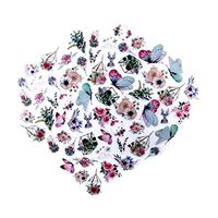 DIY Notebook Laptop Stickers Pack, Vsco Girl Kids Washi Sticker for Laptop Notebook Scrapbook Diary Album Luggage Water Bottle Stationery Scrapbooking Stamping Stickers, Pack of 60pc