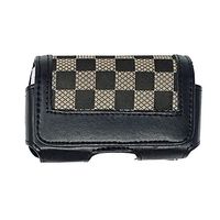 Insulin Pump Carrying Case/Pouch with Belt Clip Size V300(L3.25 X W2.0 X D1.0)(Checkered)