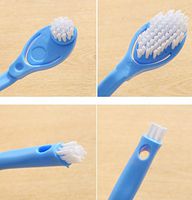 Vellhater Creative Plastic Long Handled Double Side Cleaning Brush for Sports Shoes (Blue)