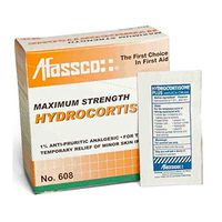 Afassco 608 Unit Dose 1% Hydrocortisone Cream with Aloe - 24 / PK
