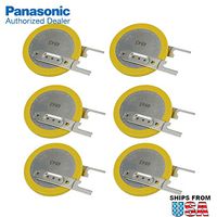 6X Panasonic CR-2032/VC1N 3V Lithium Coin Battery Horz 2 Pins for PC CMOS Toshiba Satellite CMOS RTC BIOS Battery C650, L635, L305, L305D, L355, L355D, L455, L455D, L505 L505D, L555, L555D, L650