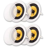 Acoustic Audio HD-8 in Ceiling 8" Speakers Home Theater Surround Sound 2 Pair Pack