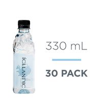 Icelandic Glacial Natural Spring Alkaline Water, 330 mL (30 Count)