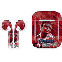 Skinit Decal Audio Skin for Apple AirPods with Lightning Charging Case - Officially Licensed Marvel/Disney Avengers Endgame Hulk Design