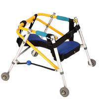 LBYMYB Walker Training Stand Directional Four-Wheeled Children's Walker Cerebral Palsy Walker Wheelchair (Size : XXL)