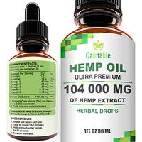 Hemp Oil Extract 104 000 mg, All-Natural Drops for Pain, Stress, Anxiety Relief, Deep Restful Sleep